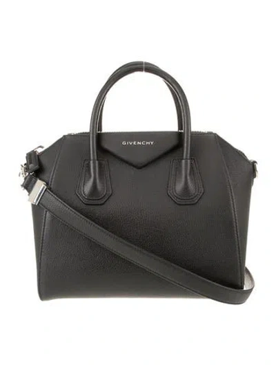 Pre-owned Givenchy Leather Top Handle Bag In Black