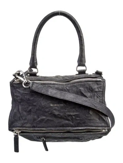Pre-owned Givenchy Leather Top Handle Bag In Black