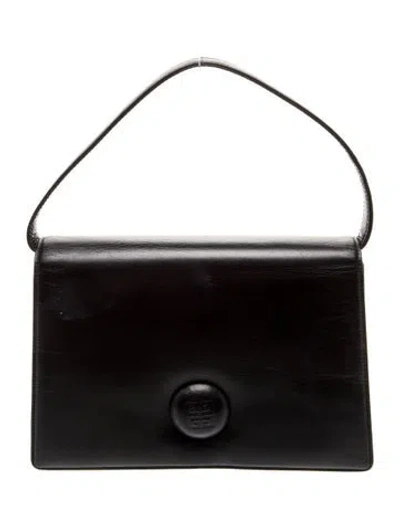 Pre-owned Givenchy Leather Top Handle Bag In Black