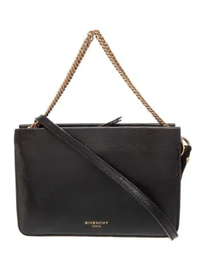 Pre-owned Givenchy Leather Top Handle Bag In Black