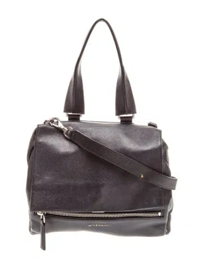 Pre-owned Givenchy Leather Top Handle Bag In Black