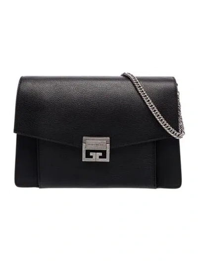 Pre-owned Givenchy Leather Top Handle Bag In Black