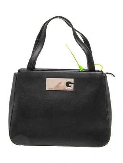 Pre-owned Givenchy Leather Top Handle Bag In Black