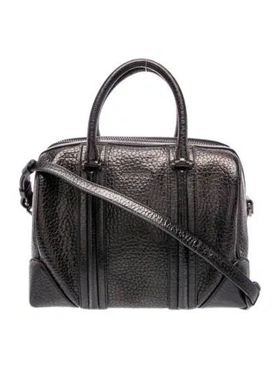 Pre-owned Givenchy Leather Top Handle Bag In Black