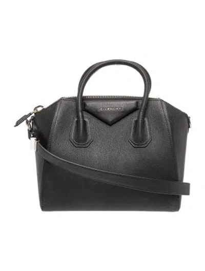 Pre-owned Givenchy Leather Top Handle Bag In Black