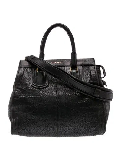 Pre-owned Givenchy Leather Top Handle Bag In Black