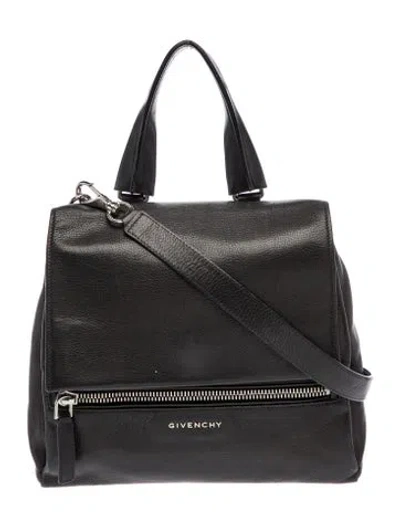 Pre-owned Givenchy Leather Top Handle Bag In Black