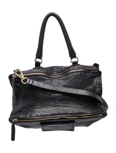 Pre-owned Givenchy Leather Top Handle Bag In Black