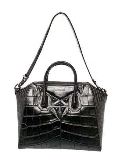 Pre-owned Givenchy Leather Top Handle Bag In Black
