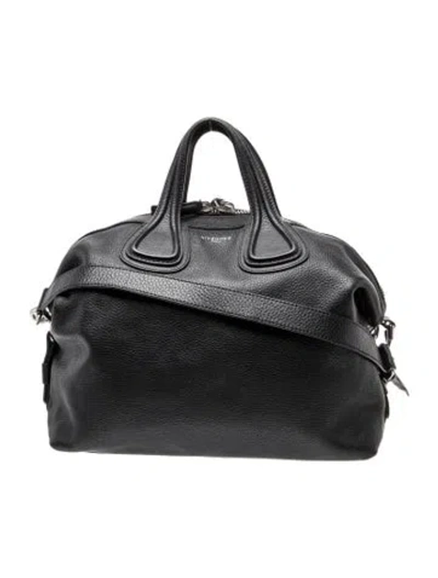 Pre-owned Givenchy Leather Top Handle Bag In Black