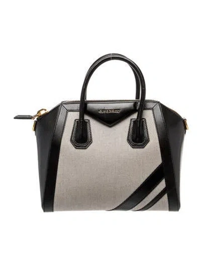 Pre-owned Givenchy Leather Top Handle Bag In Black