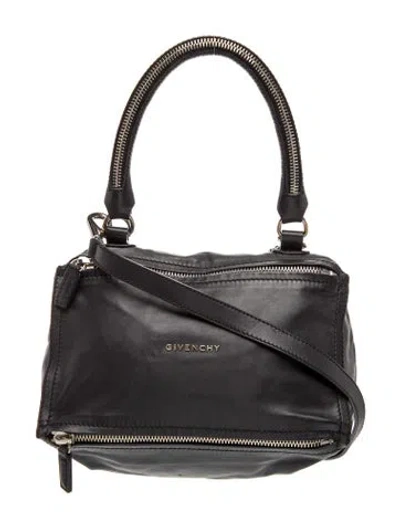 Pre-owned Givenchy Leather Top Handle Bag In Black