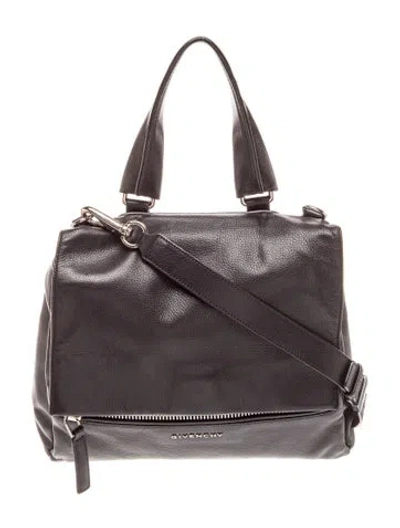 Pre-owned Givenchy Leather Top Handle Bag In Black