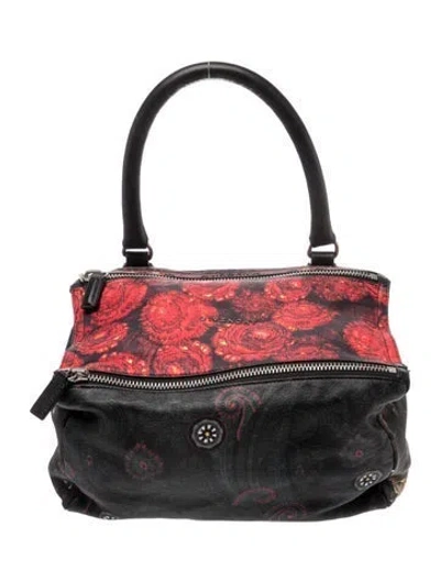Pre-owned Givenchy Leather Top Handle Bag In Black