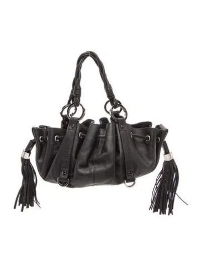 Pre-owned Givenchy Leather Top Handle Bag In Black