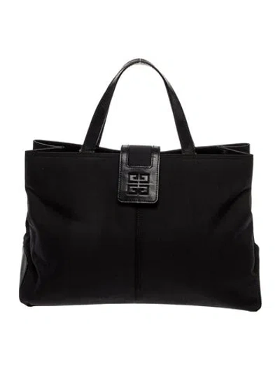 Pre-owned Givenchy Leather Top Handle Bag In Black