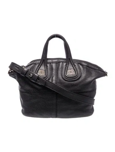 Pre-owned Givenchy Leather Top Handle Bag In Black