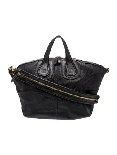 Pre-owned Givenchy Leather Top Handle Bag In Black