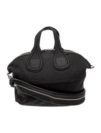 Pre-owned Givenchy Leather Top Handle Bag In Black