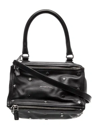 Pre-owned Givenchy Leather Top Handle Bag In Black