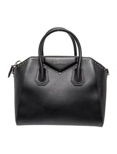Pre-owned Givenchy Leather Top Handle Bag In Black