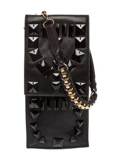 Pre-owned Givenchy Leather Top Handle Bag In Black