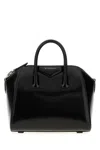 Givenchy Structured Leather Top Handle Bag In Black