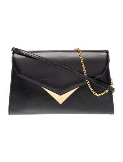 Pre-owned Givenchy Leather Top Handle Bag In Blue