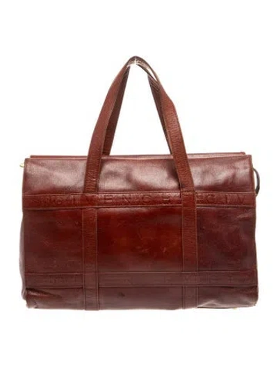 Pre-owned Givenchy Leather Top Handle Bag In Brown