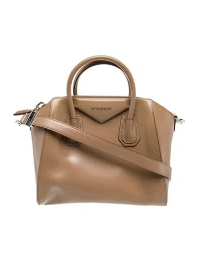 Pre-owned Givenchy Leather Top Handle Bag In Brown