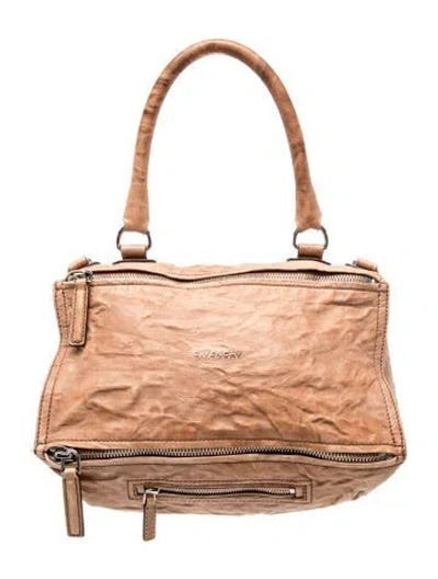 Pre-owned Givenchy Leather Top Handle Bag In Brown