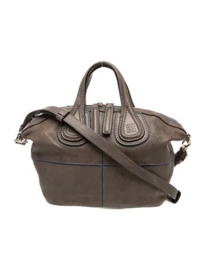 Pre-owned Givenchy Leather Top Handle Bag In Brown