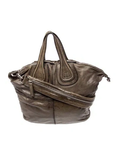 Pre-owned Givenchy Leather Top Handle Bag In Brown