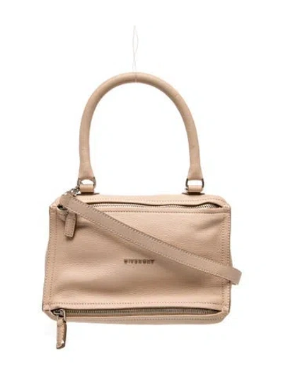 Pre-owned Givenchy Leather Top Handle Bag In Brown
