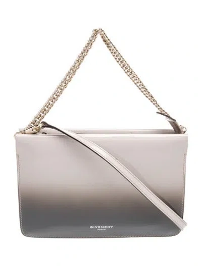 Pre-owned Givenchy Leather Top Handle Bag In Gray