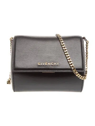 Pre-owned Givenchy Leather Top Handle Bag In Gray