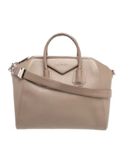 Pre-owned Givenchy Leather Top Handle Bag In Green