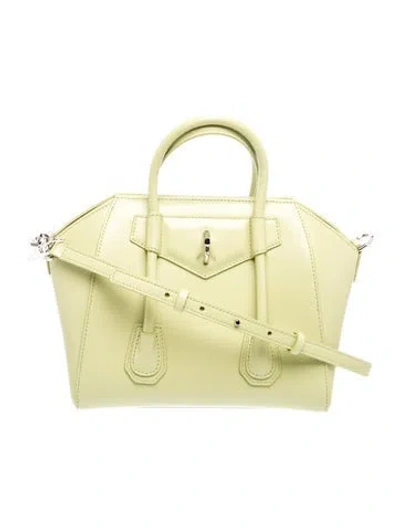 Pre-owned Givenchy Leather Top Handle Bag In Green