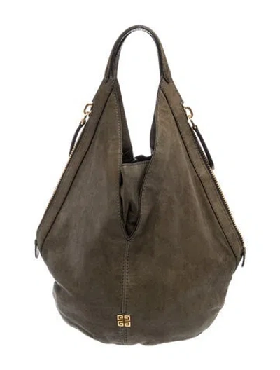 Pre-owned Givenchy Leather Top Handle Bag In Green