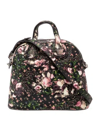 Pre-owned Givenchy Leather Top Handle Bag Medium In Black