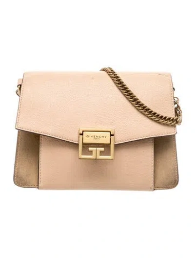 Pre-owned Givenchy Leather Top Handle Bag In Neutral