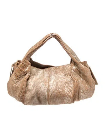 Pre-owned Givenchy Leather Top Handle Bag In Neutral