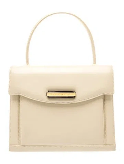 Pre-owned Givenchy Leather Top Handle Bag In Neutrals