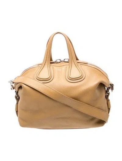 Pre-owned Givenchy Leather Top Handle Bag In Neutrals