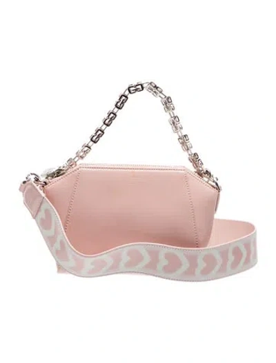Pre-owned Givenchy Leather Top Handle Bag In Pink