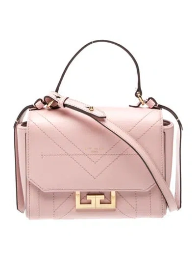 Pre-owned Givenchy Leather Top Handle Bag In Pink