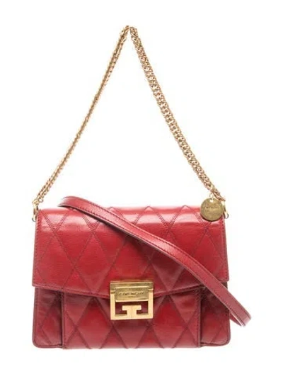 Pre-owned Givenchy Leather Top Handle Bag In Red