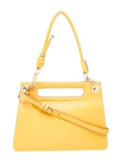 Pre-owned Givenchy Leather Top Handle Bag In Yellow