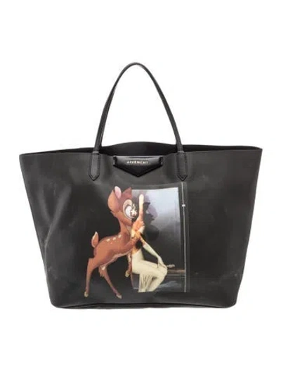 Pre-owned Givenchy Leather Tote In Black