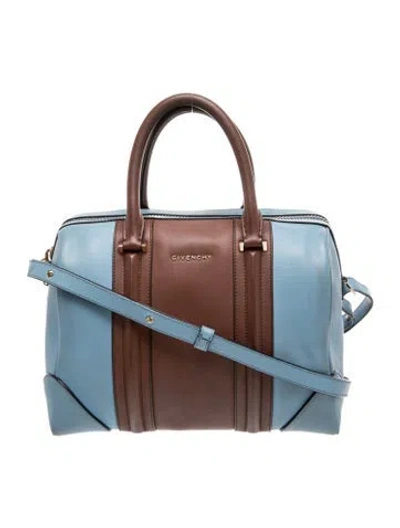 Pre-owned Givenchy Leather Tote In Blue